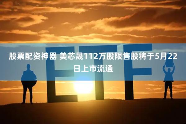 股票配资神器 美芯晟112万股限售股将于5月22日上市流通