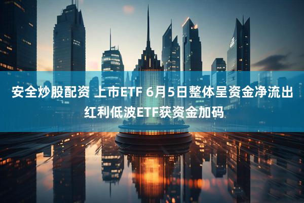 安全炒股配资 上市ETF 6月5日整体呈资金净流出 红利低波ETF获资金加码
